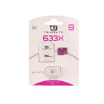 کارت حافظه microSD HC تروبایت مدل 633X کلاس 10 استاندارد UHS-I U1 ظرفیت 8 گیگابایت به همراه کارت‌خوان