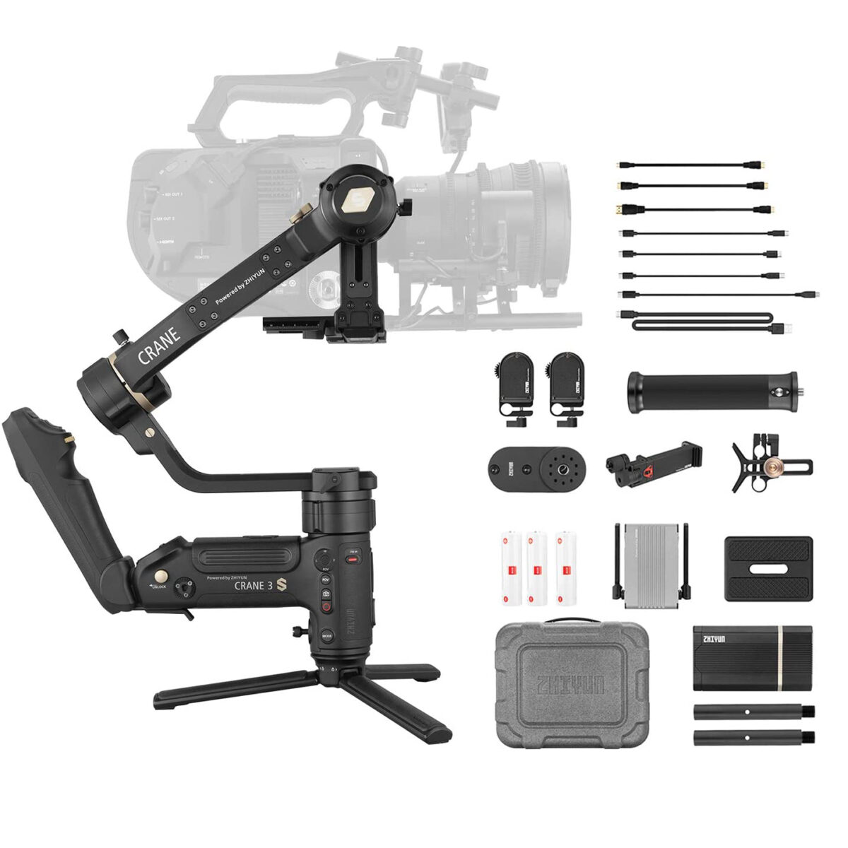 سه پایه دوربین ژیون مدل گیمبال کد CRANE 2S