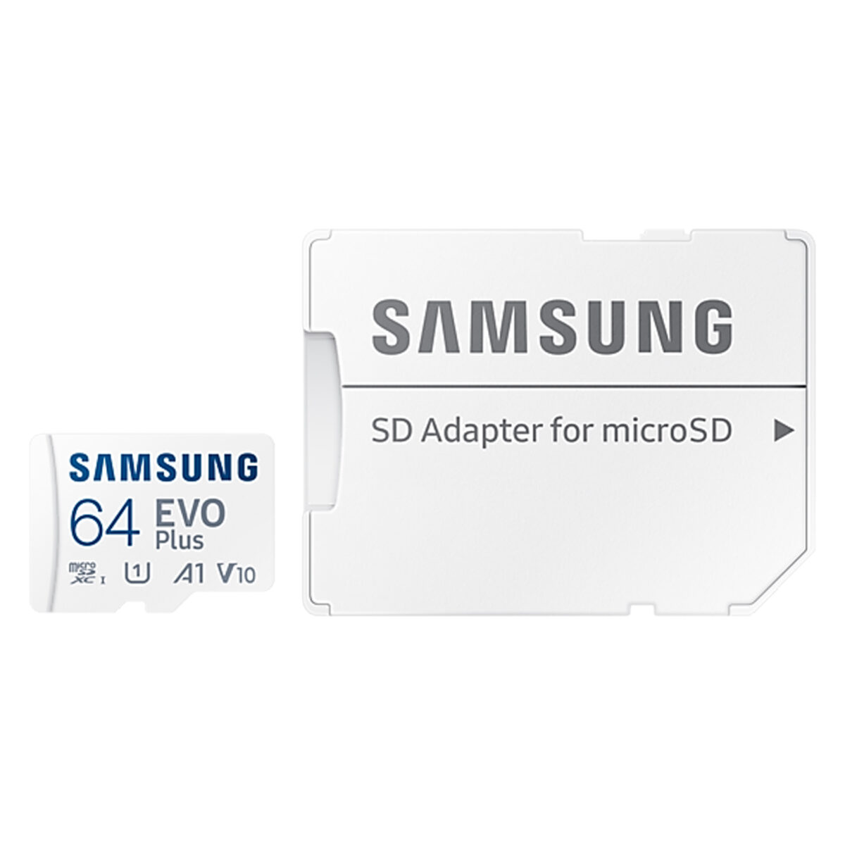 کارت حافظه microSDXC سامسونگ مدل  Evo Plus A1 V10 کلاس 10 استاندارد UHS-I U1 سرعت 130MBps به همراه آداپتور SD ظرفیت 64 گیگابایت