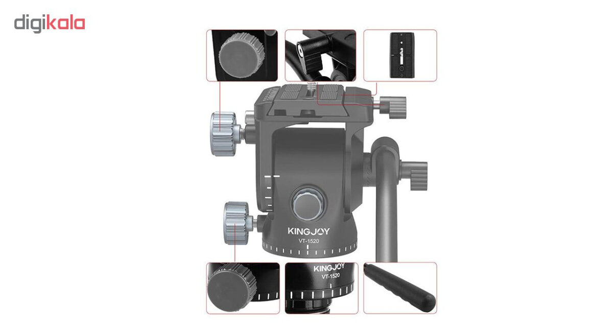 سه پایه فیلمبرداری کینگ جوی مدل VT-1600