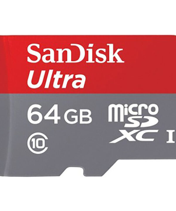 کارت حافظه microSDXC سن دیسک مدل Ultra A1 کلاس 10 استاندارد UHS-I سرعت 100MBps ظرفیت 64 گیگابایت