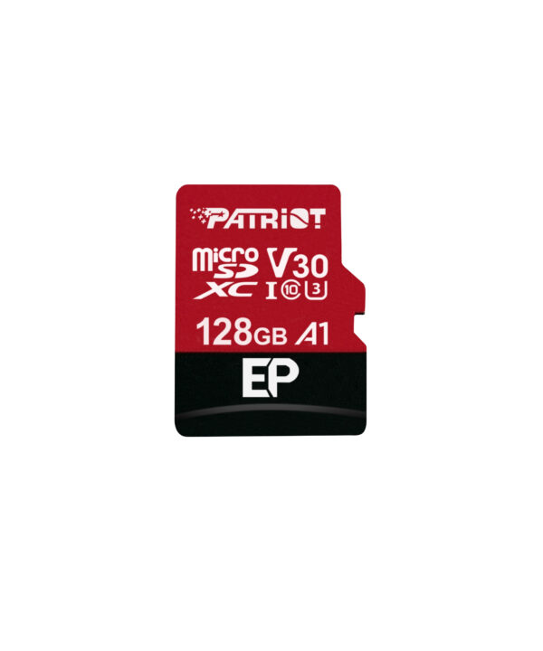 کارت حافظه microSDXC پتریوت مدل EP -V30 A1 ظرفیت 128 گیگابایت به همراه آداپتور