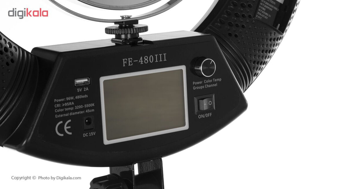 رینگ لایت لنزیوم مدل FE-480 III