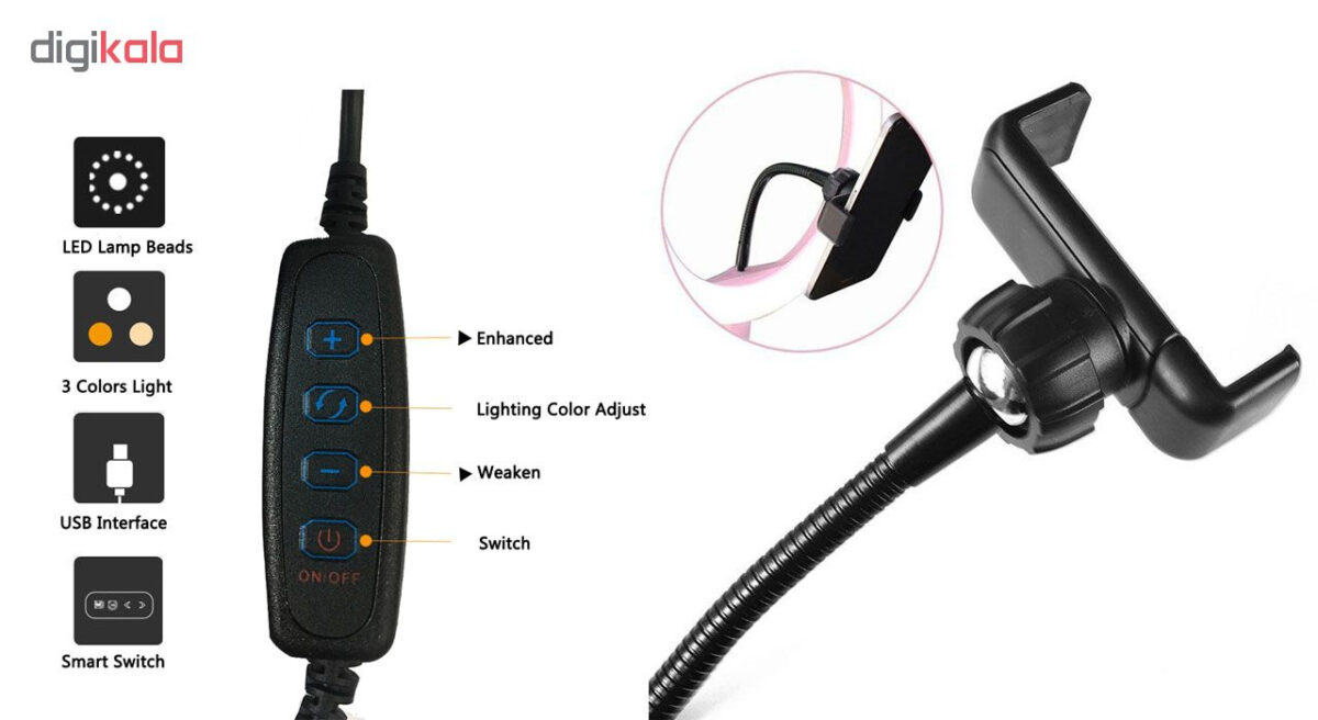 رینگ لایت مدل ZD-666
