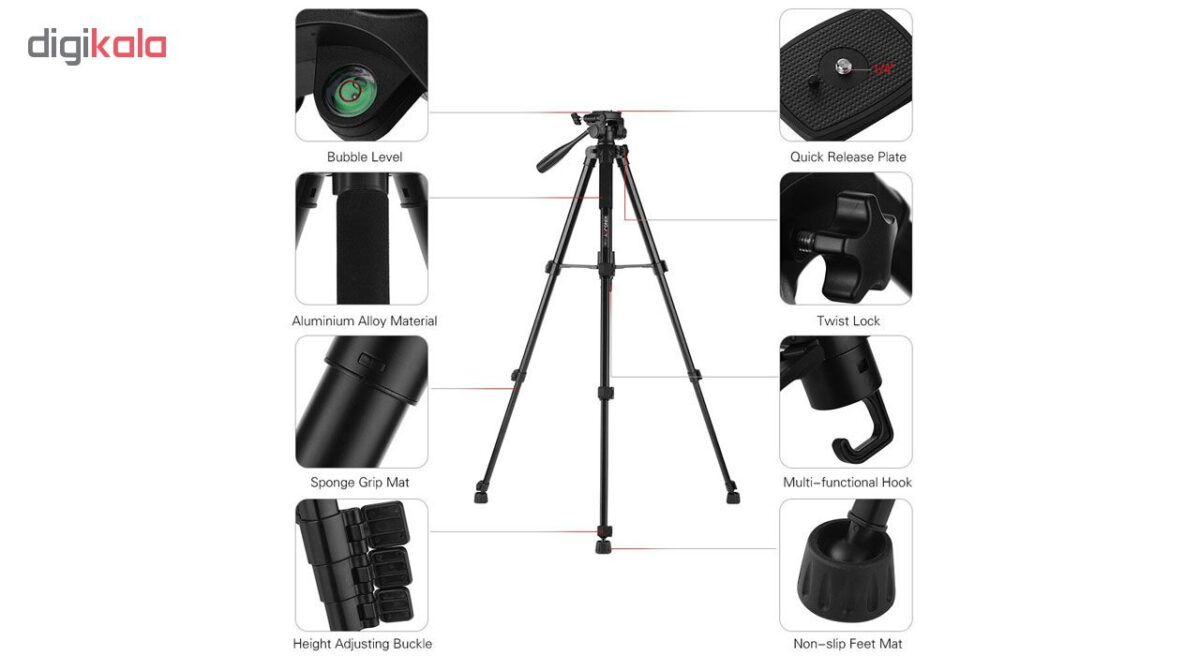 سه پایه دوربین کینگ جوی مدل VT-880