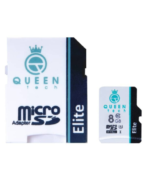 کارت حافظه microSDHC کوئین تک مدل Elite 433X کلاس 10 استاندارد UHS-I U1 سرعت 65MBps ظرفیت 8 گیگابایت به همراه آداپتور SD