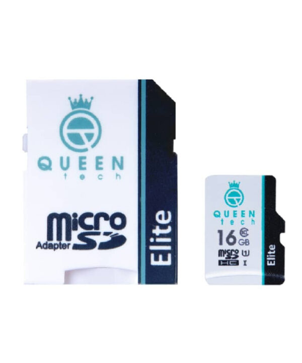 کارت حافظه microSDHC کوئین تک مدل Elite 433X کلاس 10 استاندارد UHS-I U1 سرعت 65MBps ظرفیت 16 گیگابایت به همراه آداپتور SD