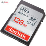 کارت حافظه SDXC سن دیسک مدل Ultra کلاس 10 استاندارد UHS-I U1 سرعت 100MBps ظرفیت 128 گیگابایت