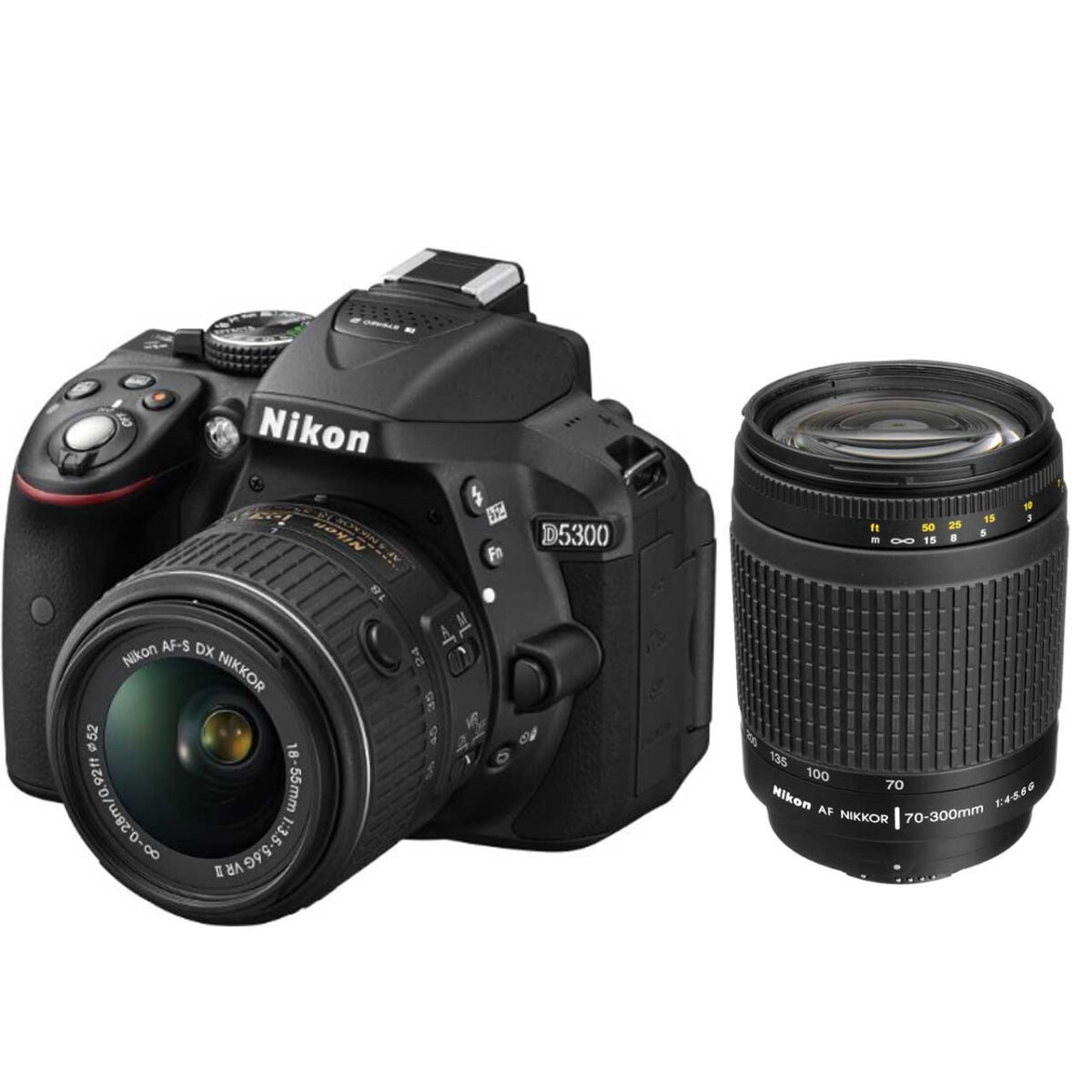 دوربین دیجیتال نیکون مدل D5300 به همراه لنز 18-55 و 70-300 میلی متر F/4-5.6G