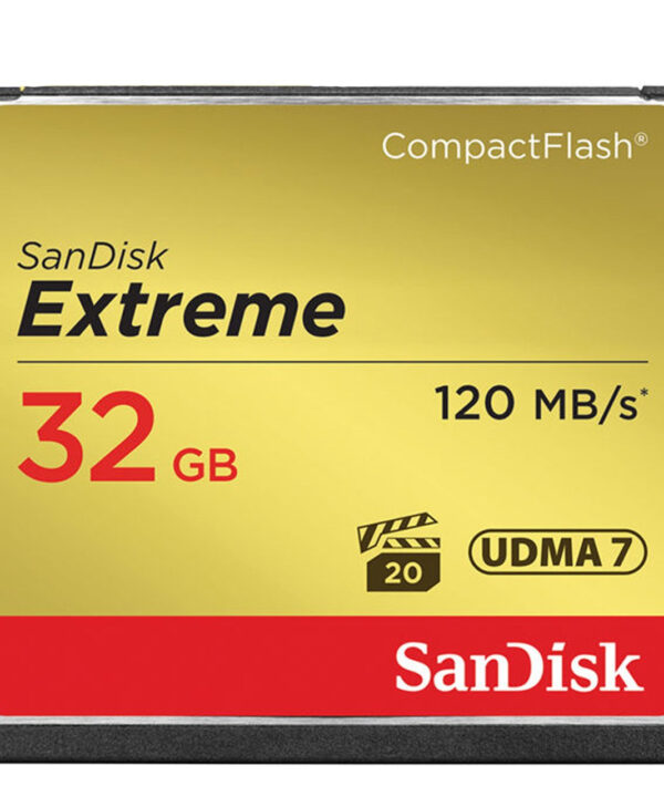 کارت حافظه CompactFlash سن دیسک مدل Extreme سرعت 800X 120MBps ظرفیت 32 گیگابایت