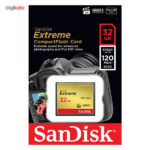 کارت حافظه CompactFlash سن دیسک مدل Extreme سرعت 800X 120MBps ظرفیت 32 گیگابایت