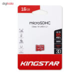 کارت حافظه microSDHC کینگ استار کلاس 10 استاندارد UHS-I U1 سرعت 85MBps ظرفیت 16 گیگابایت