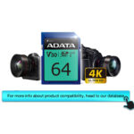 کارت حافظه‌ SDXC ای دیتا مدل Premier Pro کلاس 10 استاندارد UHS-I U3 سرعت 100MBps ظرفیت 64 گیگابایت