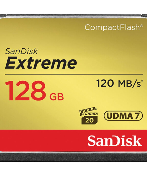 کارت حافظه CompactFlash سن دیسک مدل Extreme سرعت 800X 120MBps ظرفیت 128 گیگابایت