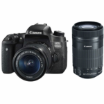 دوربین دیجیتال کانن مدل EOS 8000D به همراه لنز های 18-55 میلی متر IS STM و 55-250 میلی متر IS STM