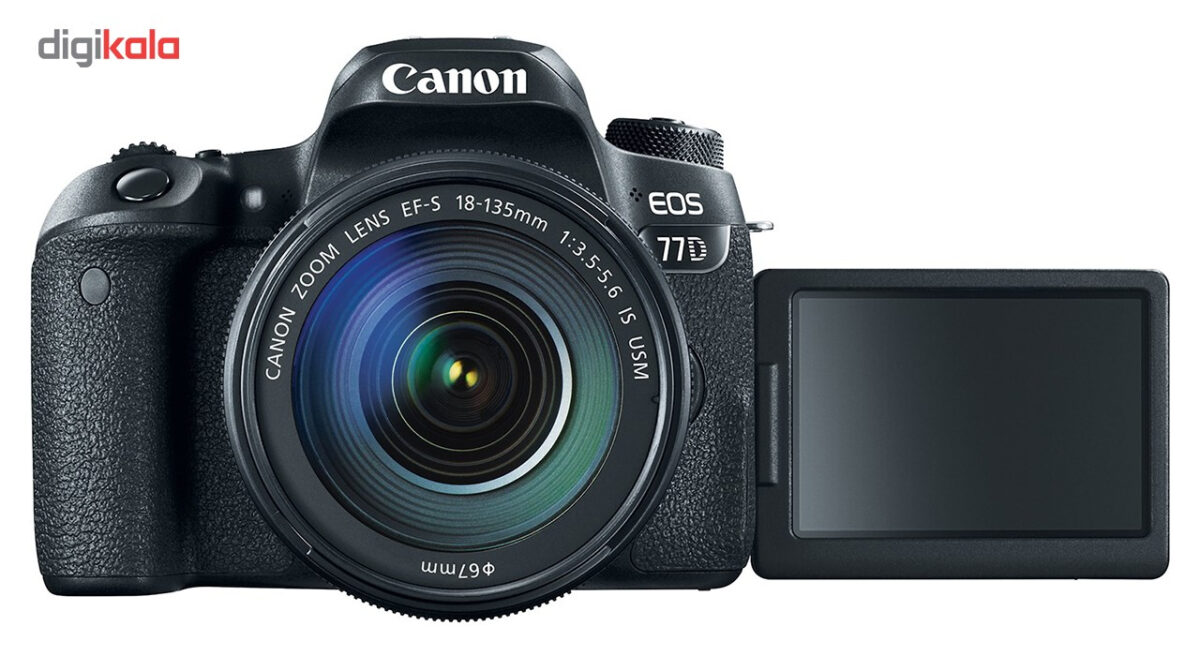 دوربین دیجیتال کانن مدل EOS 77D به همراه لنز 18-135 میلی متر IS USM