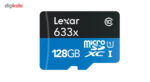 کارت حافظه‌ microSDXC لکسار مدل High-Performance کلاس 10 استاندارد UHS-I U1 سرعت 95MBps 633X همراه با آداپتور SD ظرفیت 128 گیگابایت