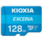کارت حافظه‌ micro SDXC کیوکسیا مدل EXCERIA کلاس 10 استاندارد UHS-I U1 سرعت 100MBps ظرفیت 128 گیگابایت به همراه آداپتور SD