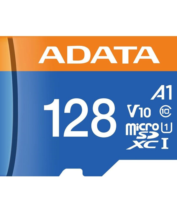 کارت حافظه microSDXC ای دیتا مدل Premier V10 A1 کلاس 10 استاندارد UHS-I سرعت 100MBps ظرفیت 128 گیگابایت