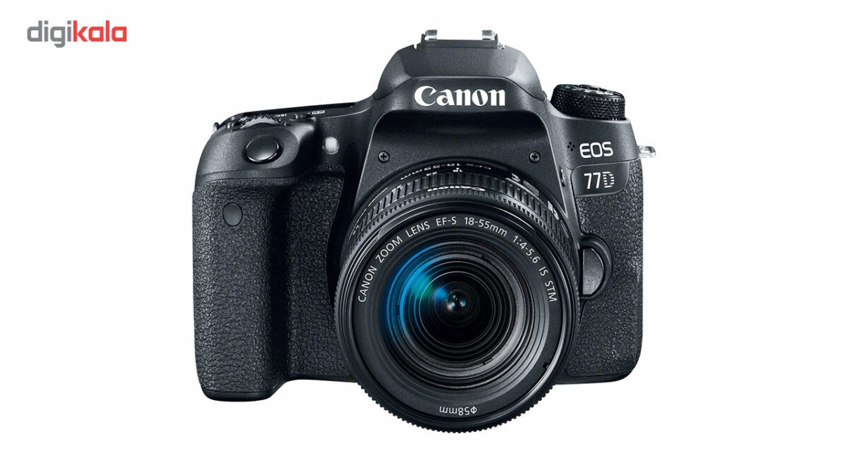 دوربین دیجیتال کانن مدل EOS 77D به همراه لنز 18-55 میلی متر STM