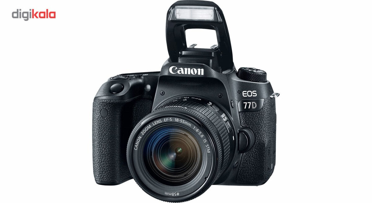 دوربین دیجیتال کانن مدل EOS 77D به همراه لنز 18-55 میلی متر STM