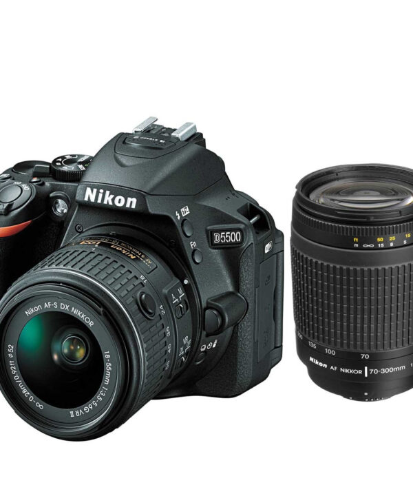 دوربین دیجیتال نیکون مدل D5500 به همراه لنز 18-55 و 70-300 میلی متر F/4-5.6G