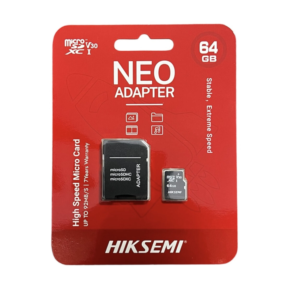 کارت حافظه microSDXC هایکسمی مدل HS-TF-C1 کلاس 10 ظرفیت 64 گیگابایت به همراه آداپتور
