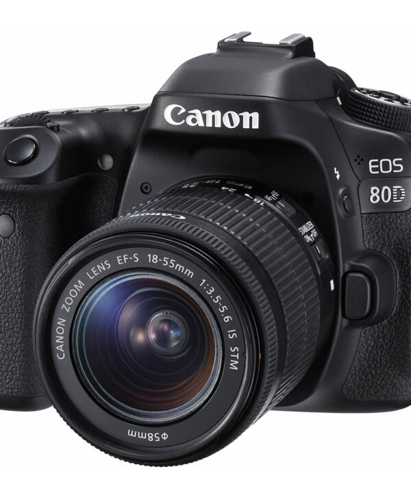 دوربین دیجیتال کانن مدل Eos 80D به همراه لنز EF-S 18-55mm f/3.5-5.6 IS STM