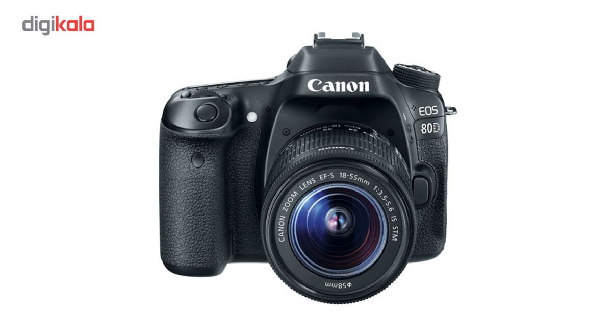 دوربین دیجیتال کانن مدل Eos 80D به همراه لنز EF-S 18-55mm f/3.5-5.6 IS STM