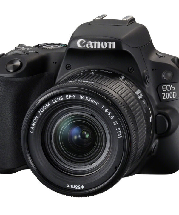 دوربین دیجیتال کانن مدل EOS 200D به همراه لنز EF-S 18-55 mm f/4.5-5.6 IS STM