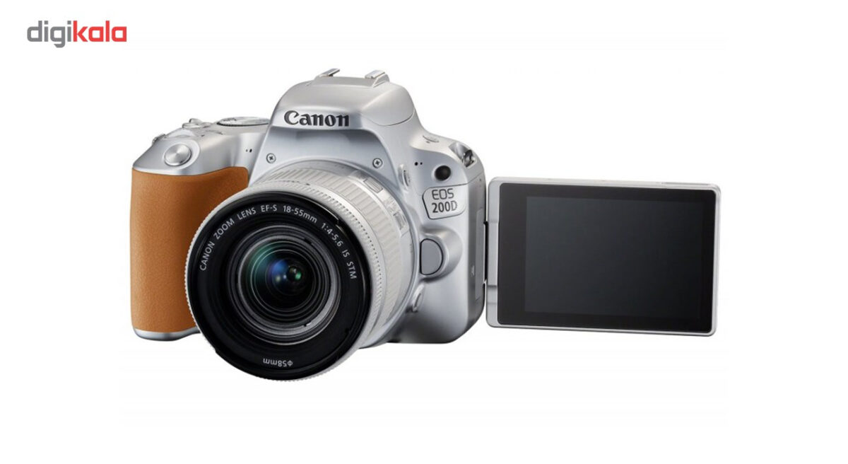 دوربین دیجیتال کانن مدل EOS 200D به همراه لنز EF-S 18-55 mm f/4.5-5.6 IS STM