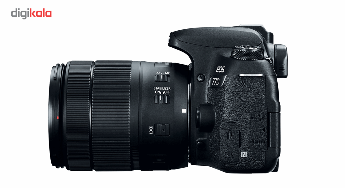 دوربین دیجیتال کانن مدل EOS 77D به همراه لنز 18-135 میلی متر USM و کیف دوربین سافروتو مدل H-201