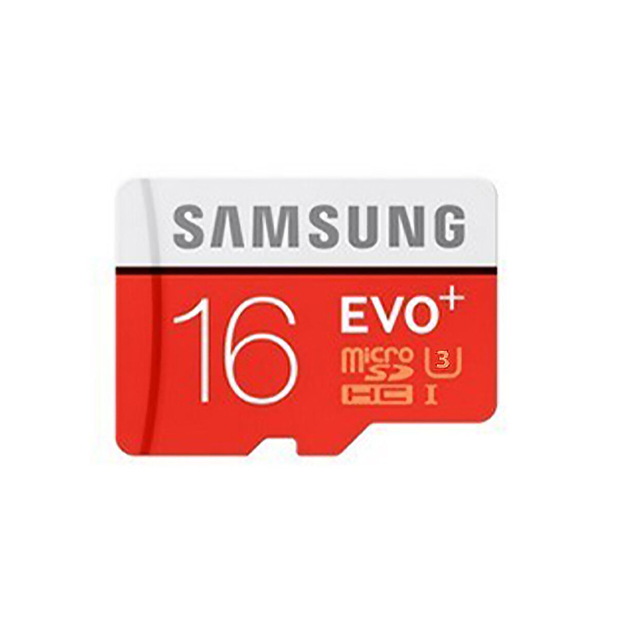 کارت حافظه microSDHc سامسونگ مدل EVO plus کلاس 10 استاندارد UHS-I U3 سرعت 100MBps ظرفیت 16 گیگابایت به همراه آداپتور SD
