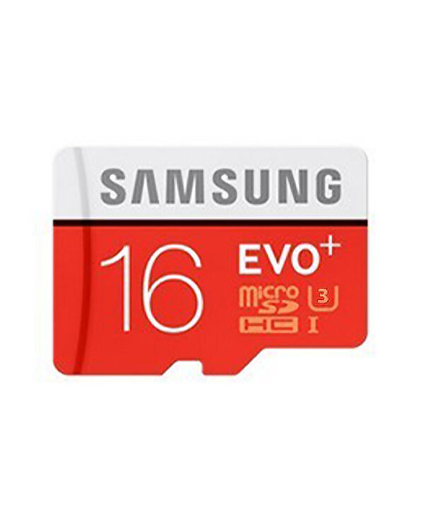 کارت حافظه microSDHc سامسونگ مدل EVO plus کلاس 10 استاندارد UHS-I U3 سرعت 100MBps ظرفیت 16 گیگابایت به همراه آداپتور SD