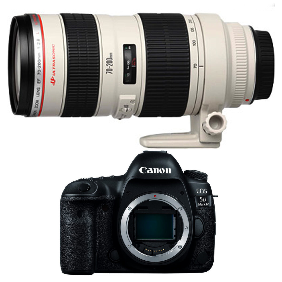 دوربین دیجیتال کانن مدل EOS 5D Mark IV به همراه لنز 70-200 میلی متر F2.8 ultrasonic USM