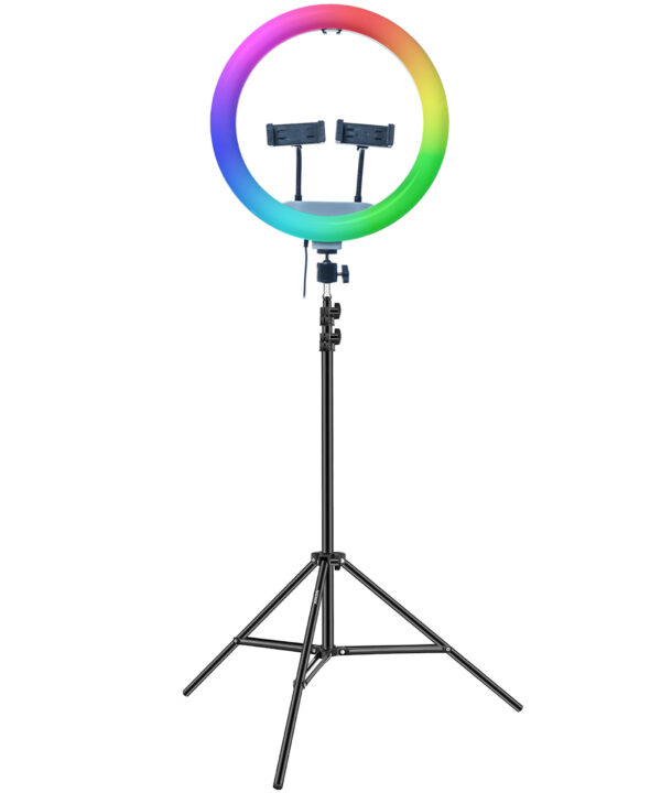 رینگ لایت مدل LJJ-33 RGB RK به همراه پایه