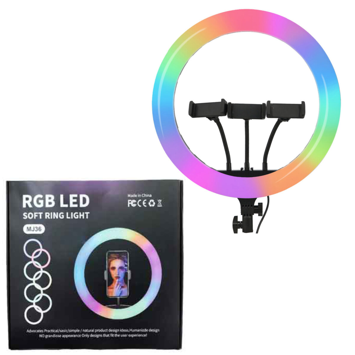 رینگ لایت مدل RGBLED MJ36 کد 14inch