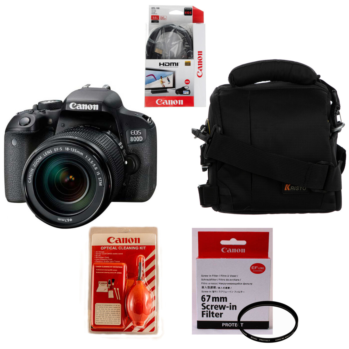 دوربین دیجیتال کانن مدل EOS 800D به همراه لنز 18-135 میلی متر IS STM