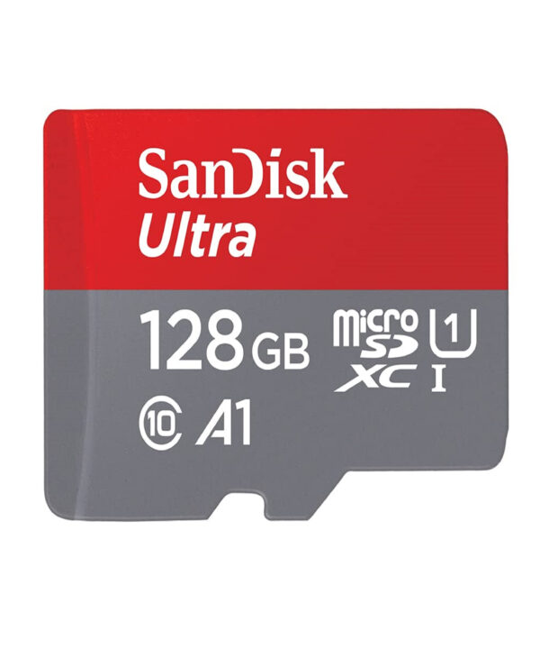 کارت حافظه microSDXC سن دیسک مدل Ultra A1 کلاس 10 استاندارد UHS-I سرعت 140MBps ظرفیت 128 گیگابایت