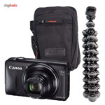 دوربین دیجیتال کانن مدل PowerShot SX600 به همراه گوریلاپاد و کیف دوربین