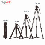 سه پایه فیلمبرداری حرفه ای نست مدل NT-590