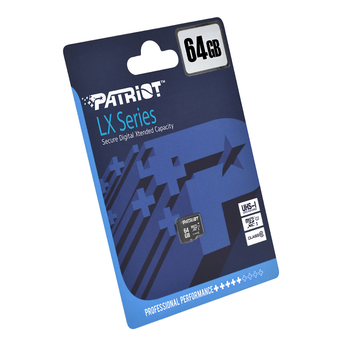 کارت حافظه microSDXC پتریوت مدل LX کلاس 10 استاندارد UHS-I U1سرعت 80MBps ظرفیت 64 گیگابایت