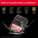 کارت حافظه SDHC سن دیسک مدل Extreme Pro V30 کلاس 10 استاندارد UHS-I U3 سرعت 100mbps ظرفیت 32 گیگابایت