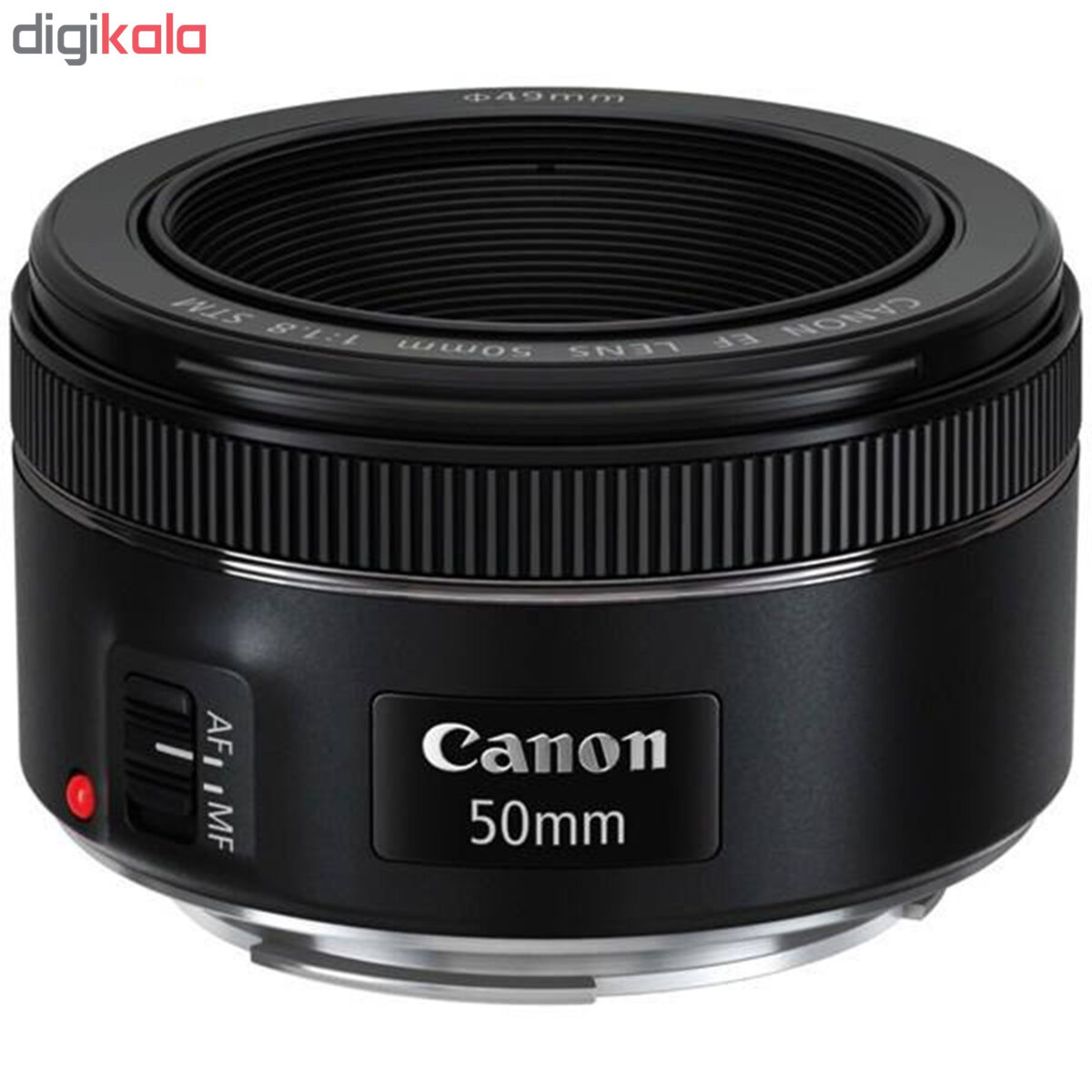 لنز کانن مدل EF 50mm f/1.8 STM به همراه فیلتر لنز یو وی 49 کانن