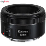 لنز کانن مدل EF 50mm f/1.8 STM به همراه فیلتر لنز یو وی 49 کانن