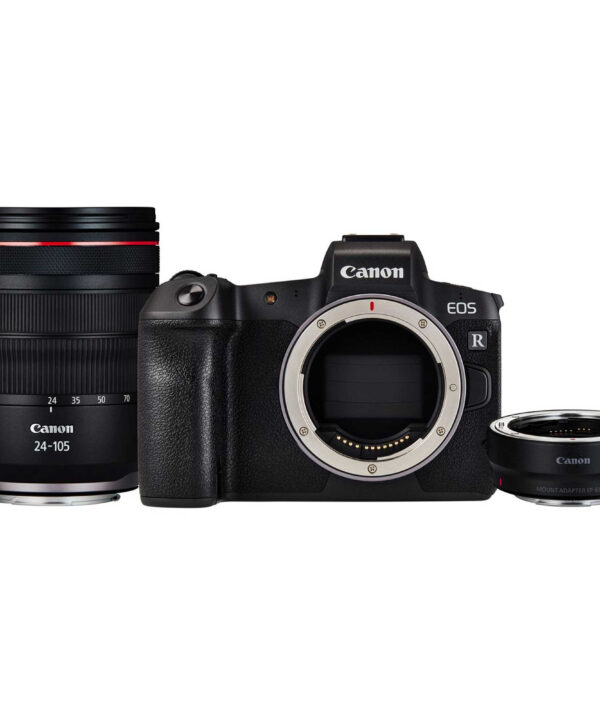 دوربین دیجیتال بدون آینه کانن مدل EOS R به همراه لنز RF 24-105mm و Mount Adapter EF-EOS R