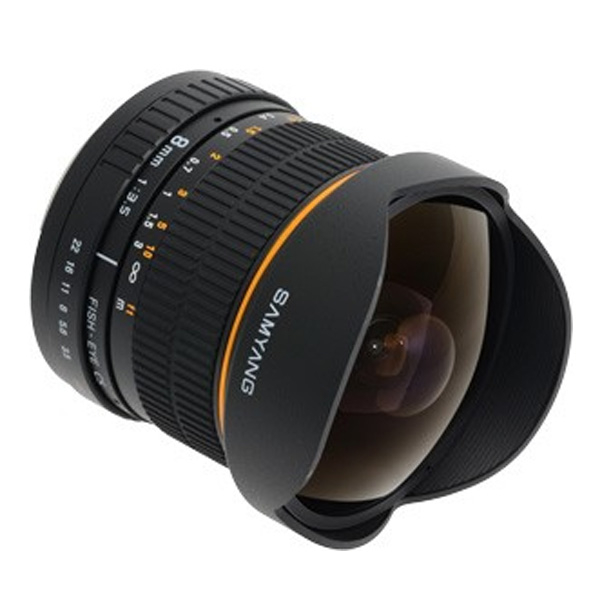 لنز سامیانگ 8mm f/3.5 Asph IF MC Fisheye CS Sony