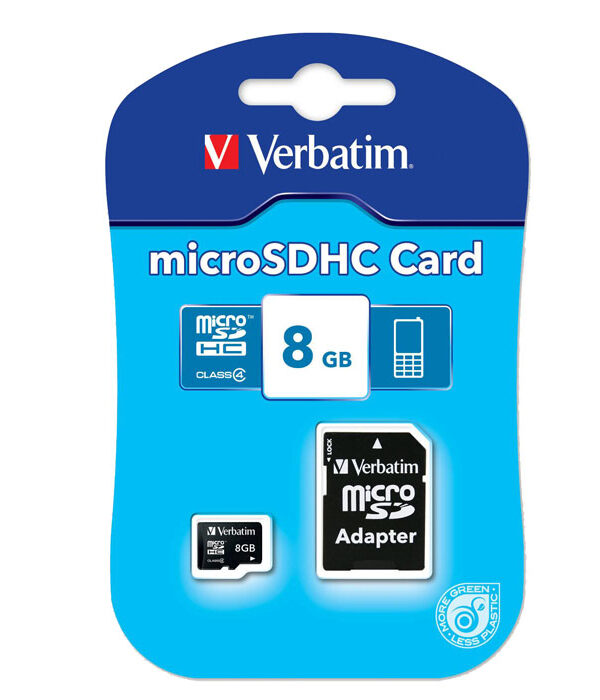 کارت حافظه‌ microSDHC ورباتیم مدل Premier کلاس 10 استاندارد UHS-I U1 سرعت 100MBps ظرفیت 8 گیگابایت به همراه آداپتور SD