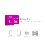 کارت حافظه microSD HC تروبایت مدل 633X کلاس 10 استاندارد UHS-I U1 ظرفیت 8 گیگابایت به همراه کارت‌خوان