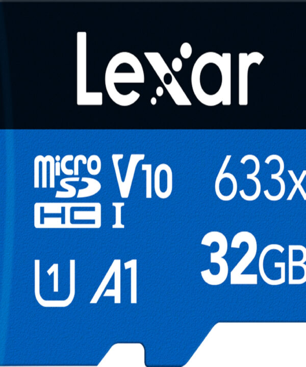 کارت حافظه microSDHC لکسار مدل 633X کلاس 10 استاندارد UHS-I U1 سرعت 100MBps ظرفیت 32 گیگابایت